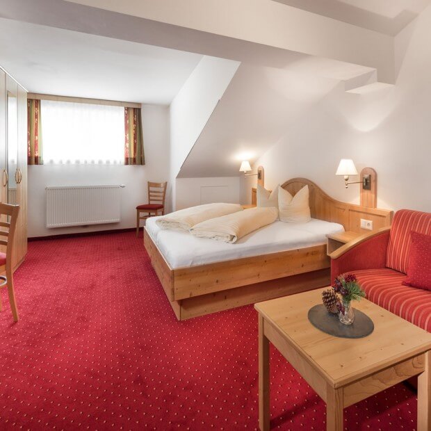 Doppelzimmer Beispiel im Wismeyerhaus, Obertauern © Wolkersdorfer